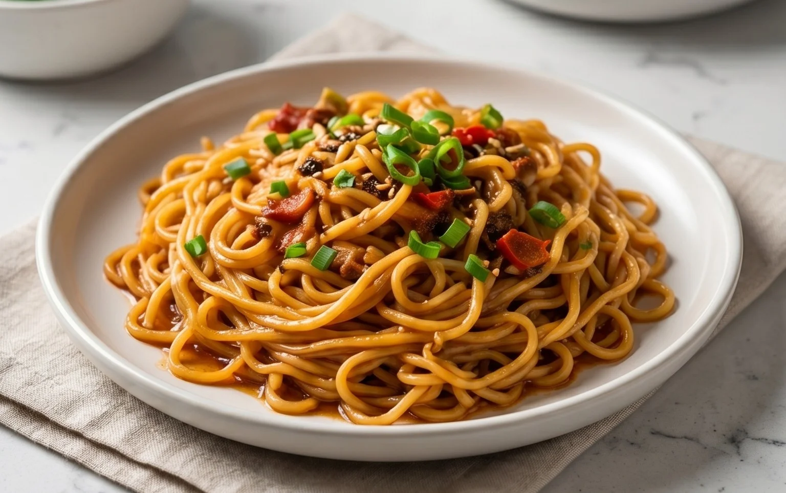 Easy Saucy Ramen Noodles
