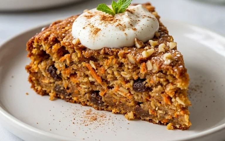 Easy Flourless Oatmeal Carrot Cake Recipe