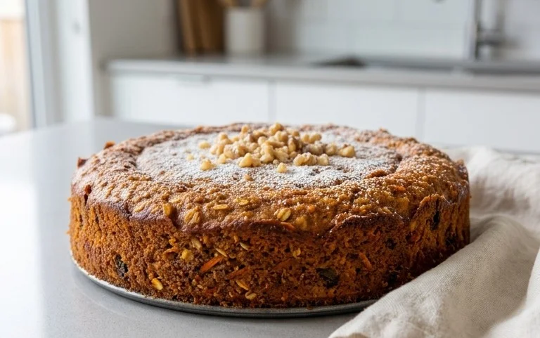 Easy Flourless Oatmeal Carrot Cake Recipe