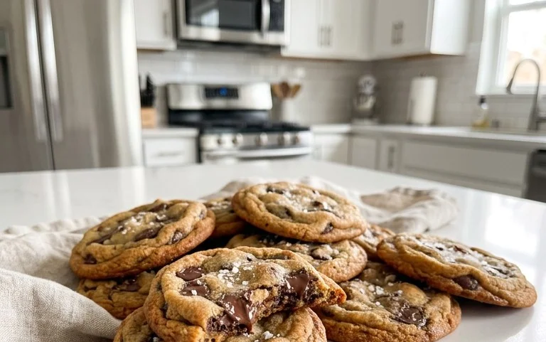 Crispy and Chewy Chocolate Chip Cookies