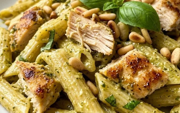 Creamy Chicken Pesto Pasta