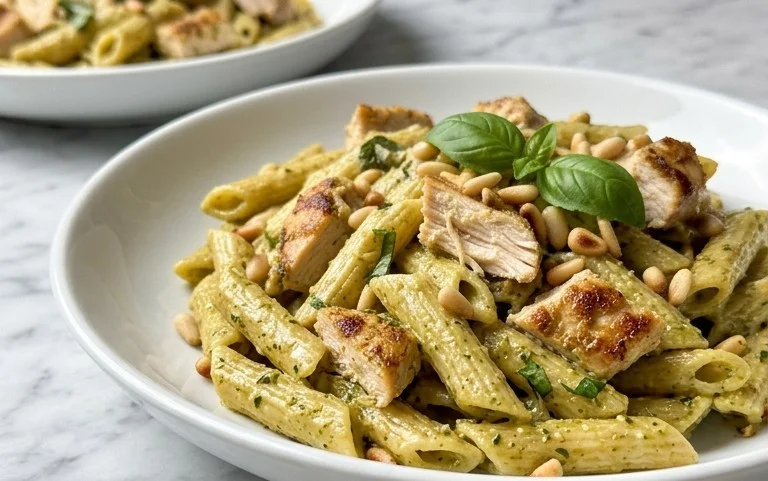Creamy Chicken Pesto Pasta