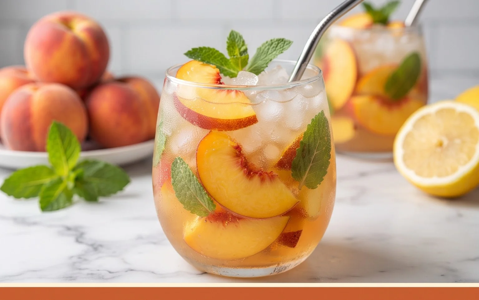 Refreshing Peach Lemonade