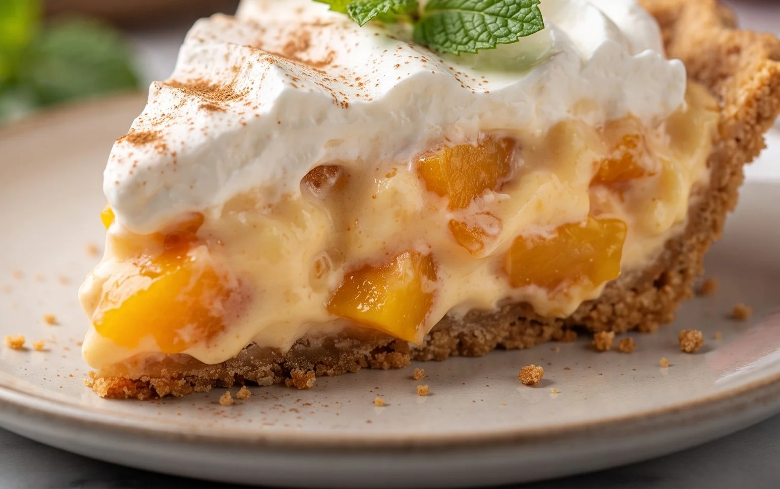 Peaches and Cream Pie