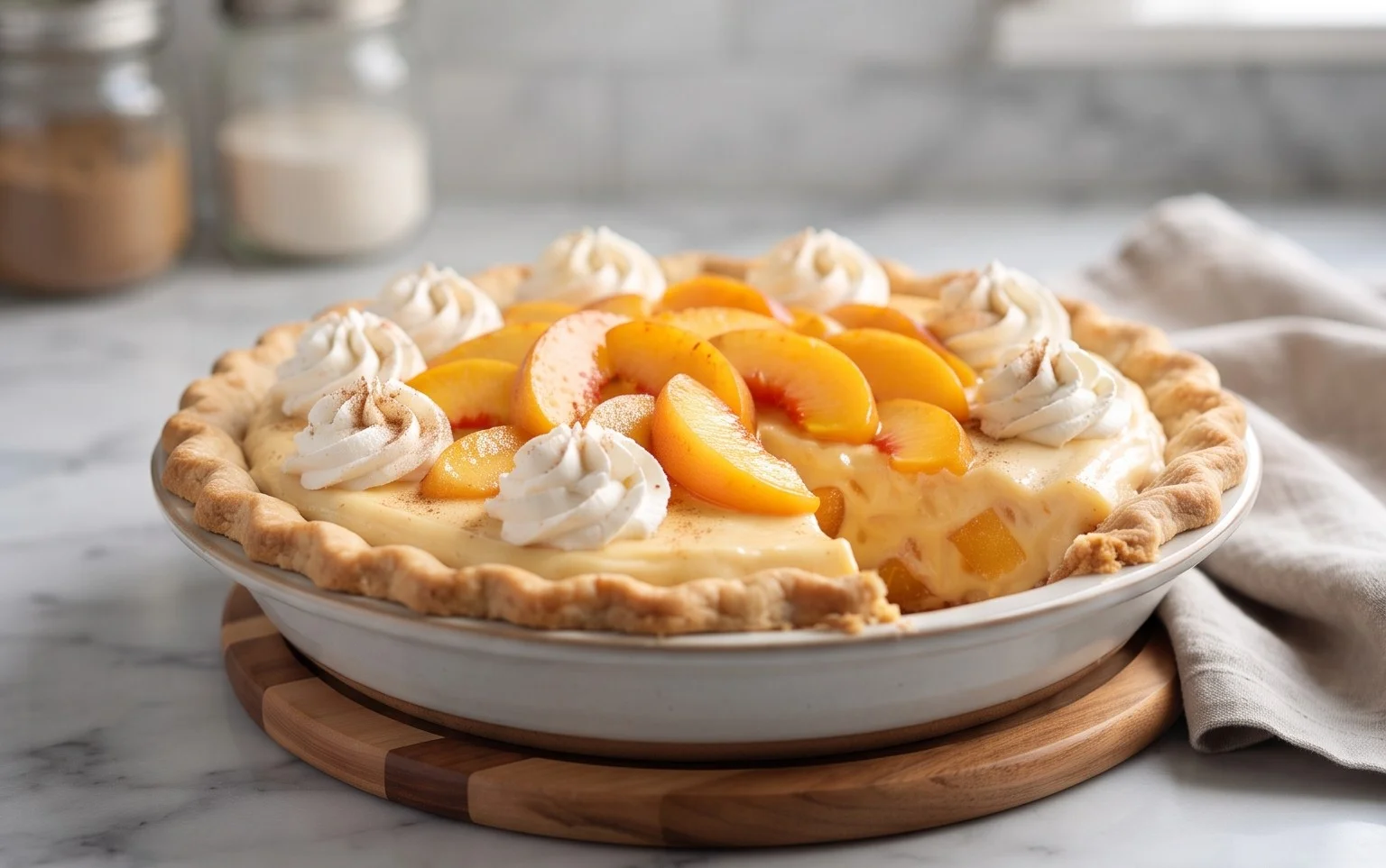 Peaches and Cream Pie