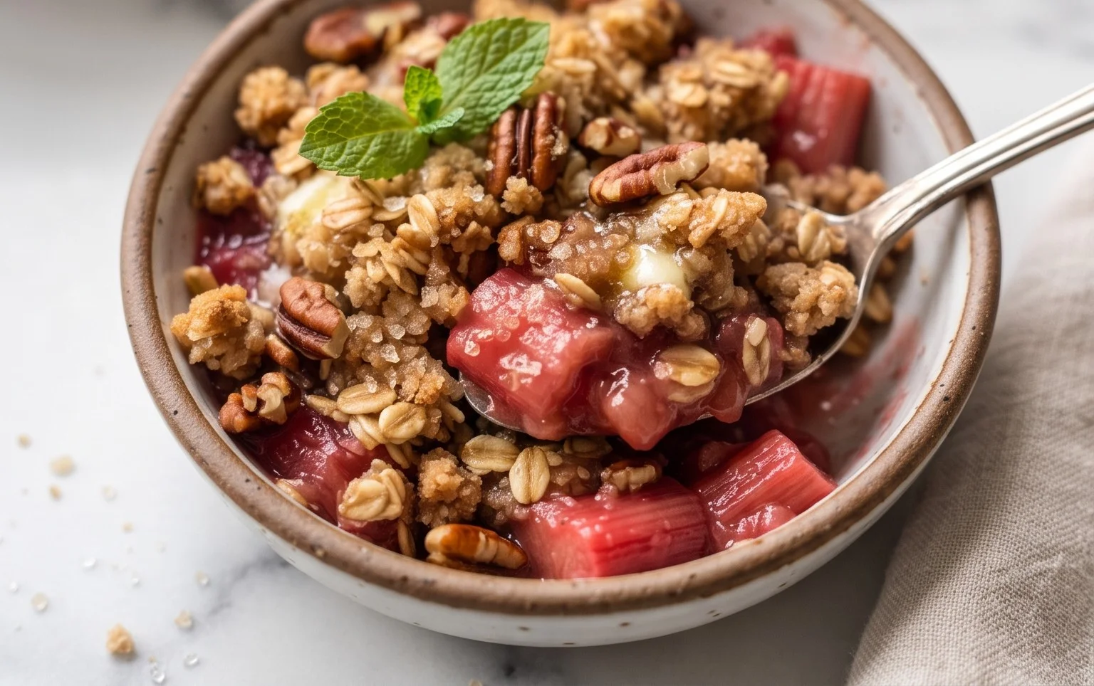 Easy Rhubarb Crisp