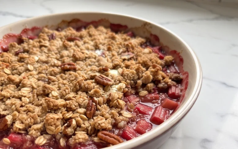 Easy Rhubarb Crisp