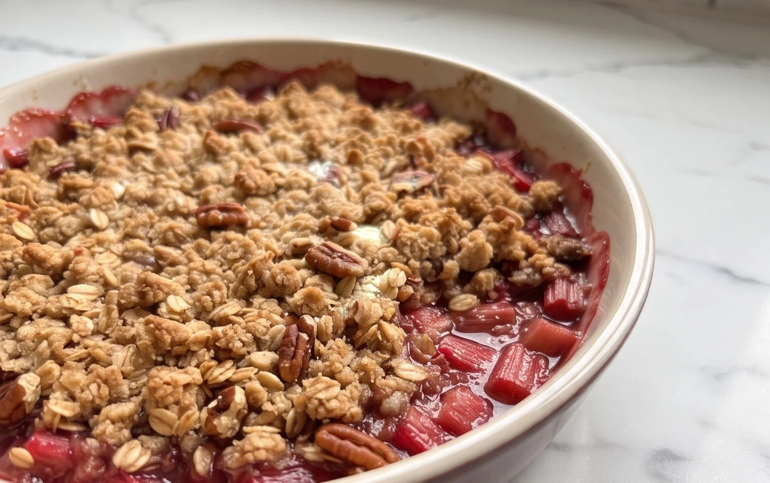Easy Rhubarb Crisp