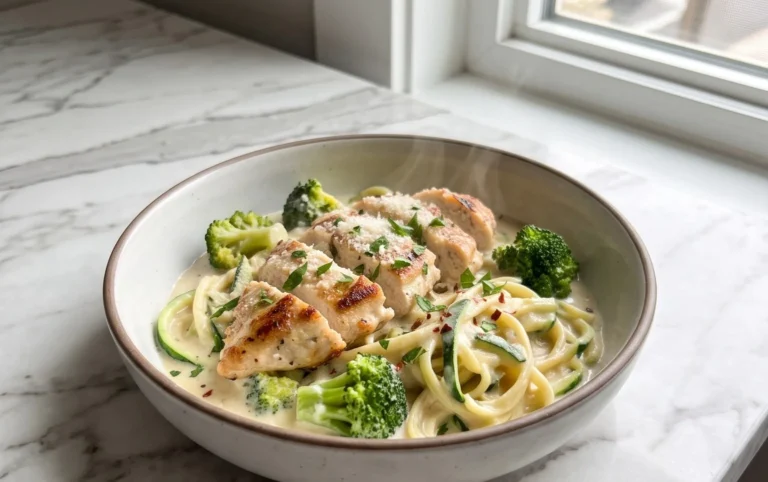 Low Calorie Chicken Alfredo