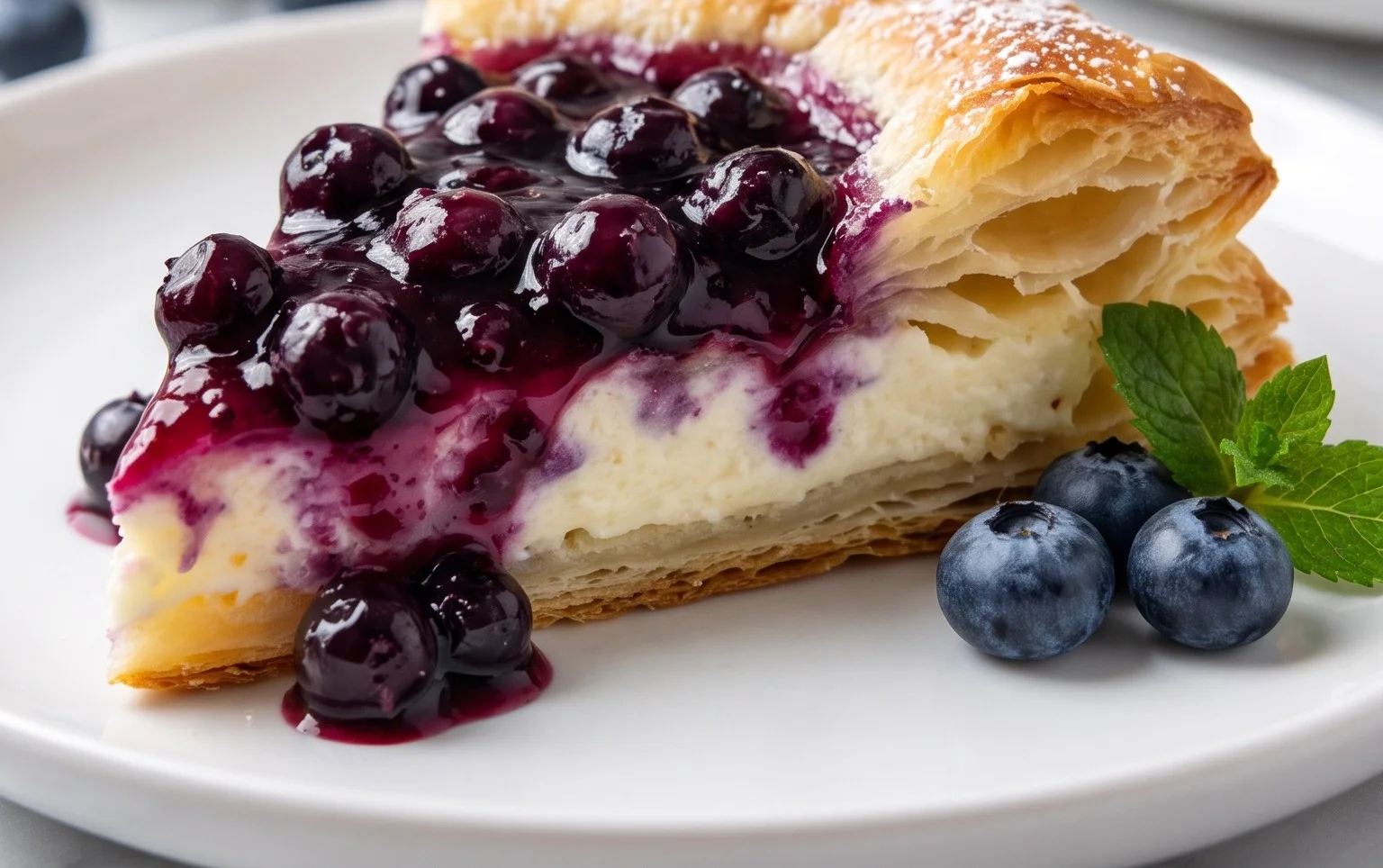 Blueberry Cream Cheese Puff Pastry