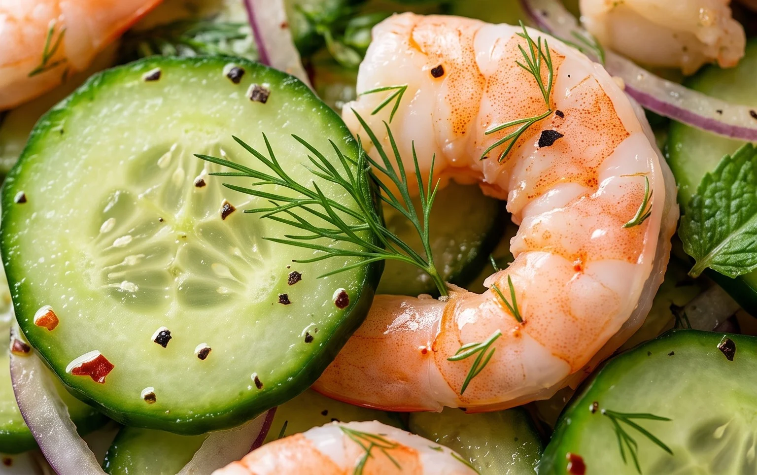 Cucumber Shrimp Salad