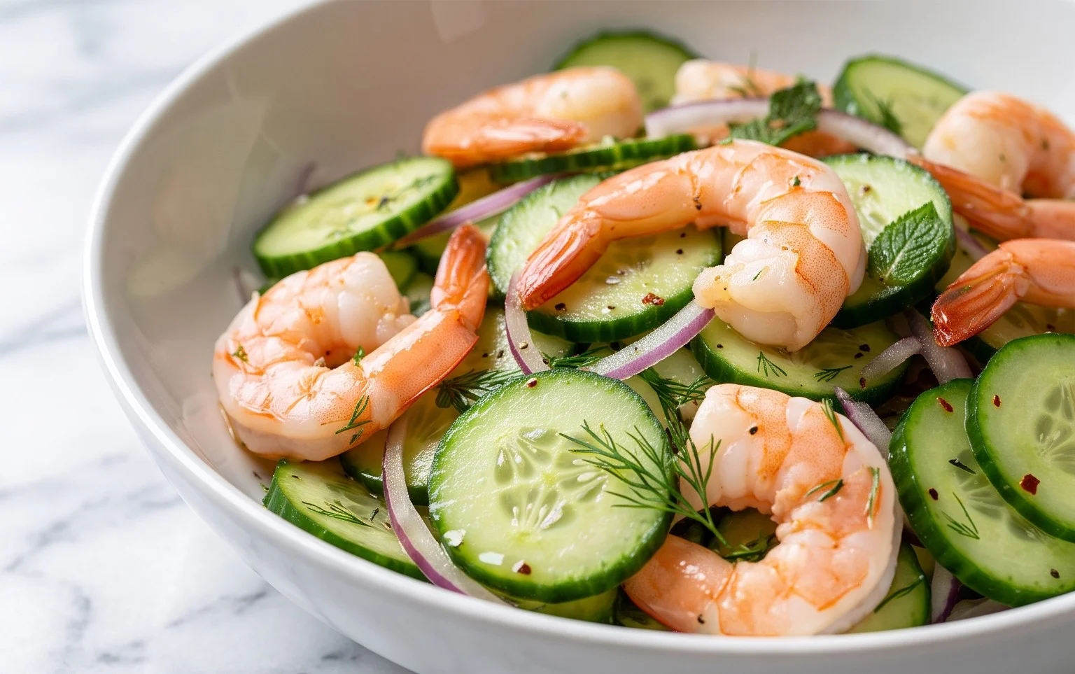 Cucumber Shrimp Salad