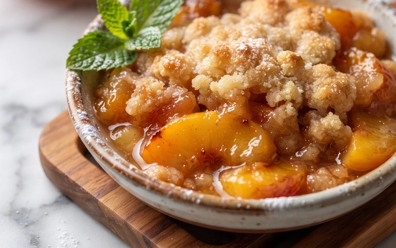 The Easiest Southern Peach Cobbler