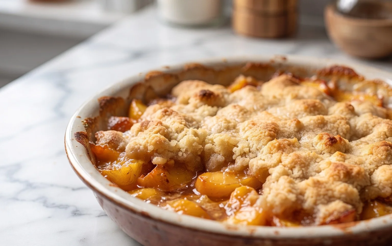The Easiest Southern Peach Cobbler