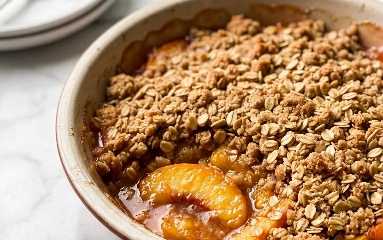Fresh Peach Crisp Recipe