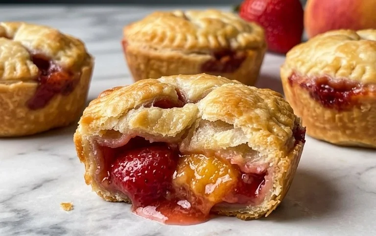 Strawberry Peach Pie Bites