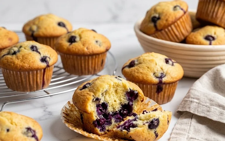 Homemade Blueberry Muffins