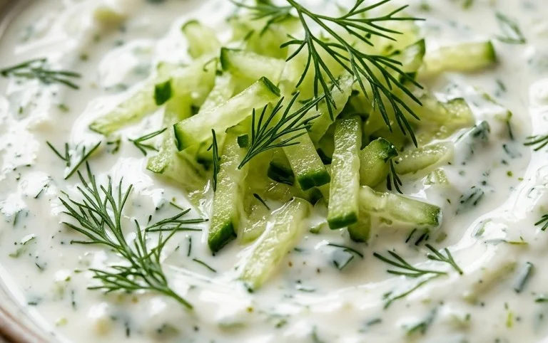 Cucumber Dip with Sour Cream and Dill