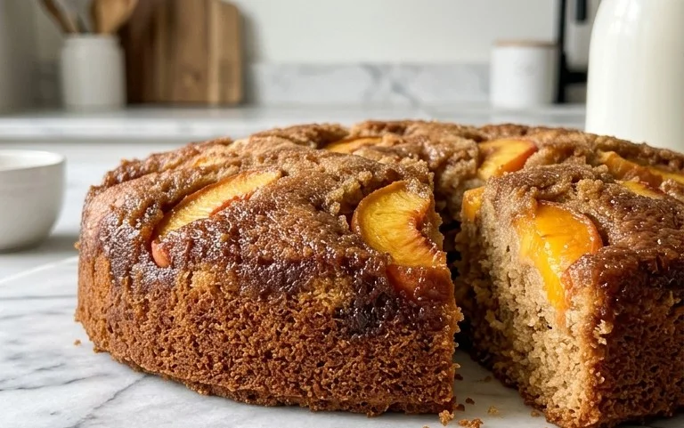Brown Sugar Peach Cake