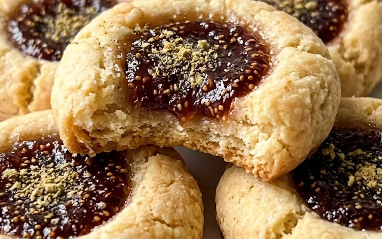 Cardamom Fig Thumbprint Cookies