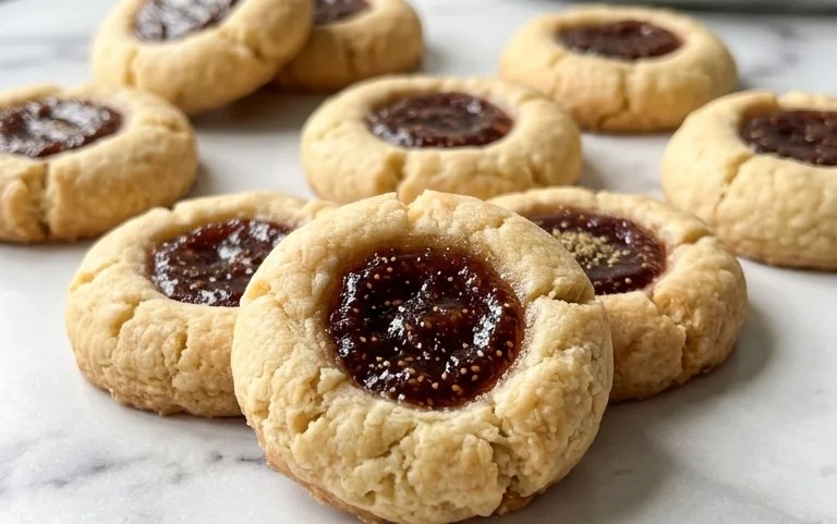 Cardamom Fig Thumbprint Cookies