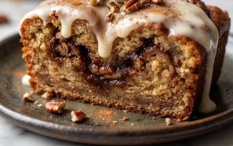 Cinnamon Roll Banana Bread