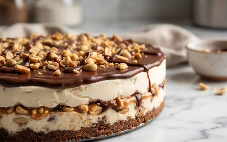 Buster Bar Ice Cream Cake