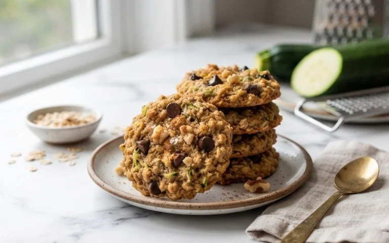Healthy Zucchini Oatmeal Cookies