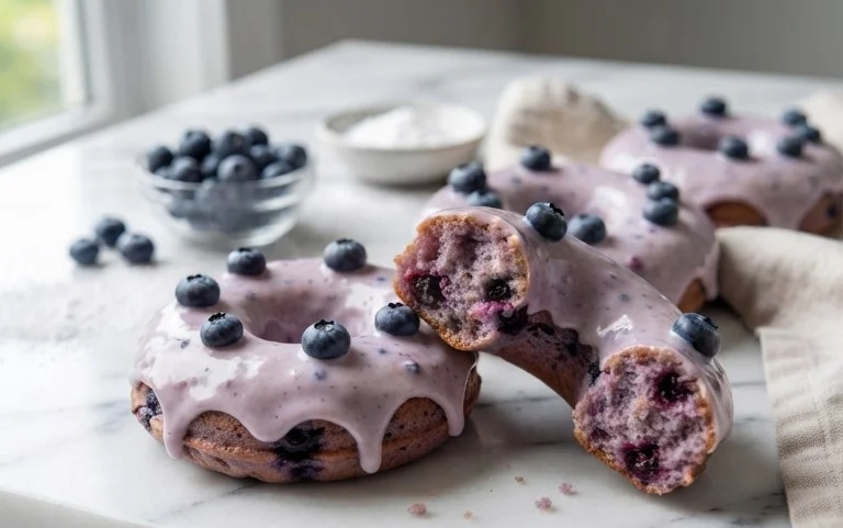 Blueberry Cake Donuts