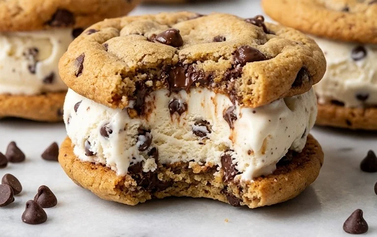 Cookie Ice Cream Sandwiches (Like a Chipwich!)