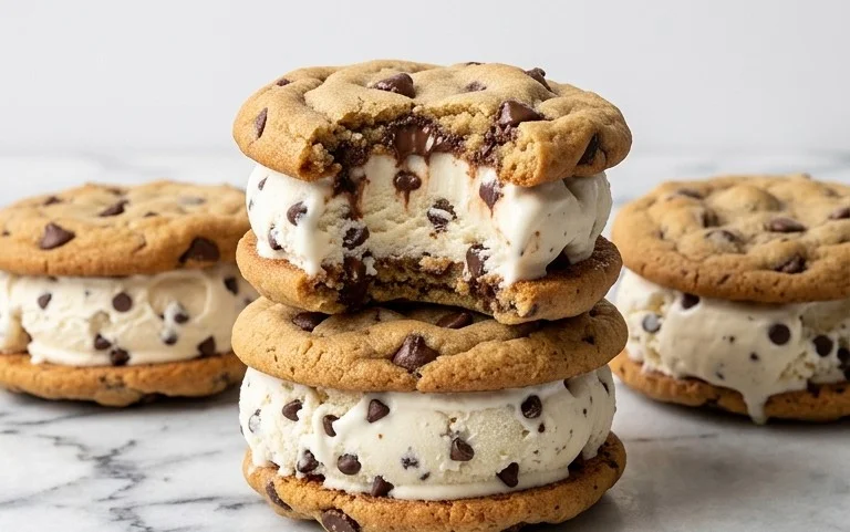 Cookie Ice Cream Sandwiches (Like a Chipwich!)