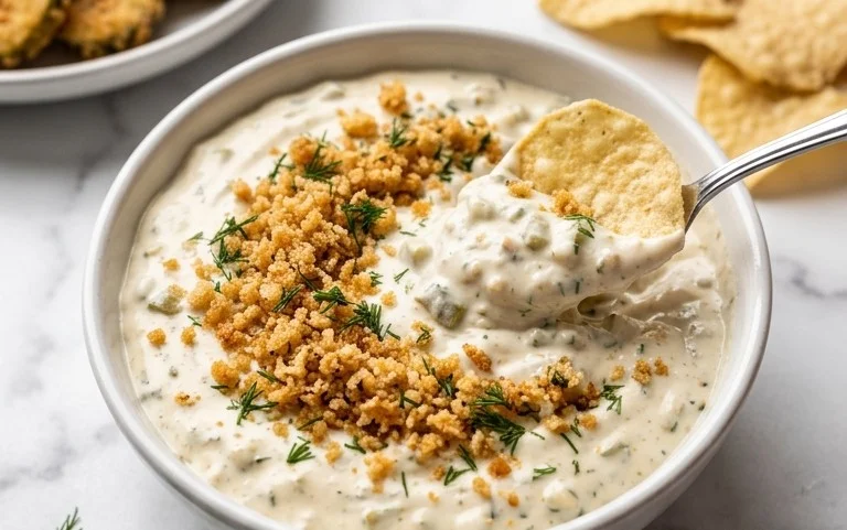 Easy Fried Pickle Dip (Dairy-Free Option)