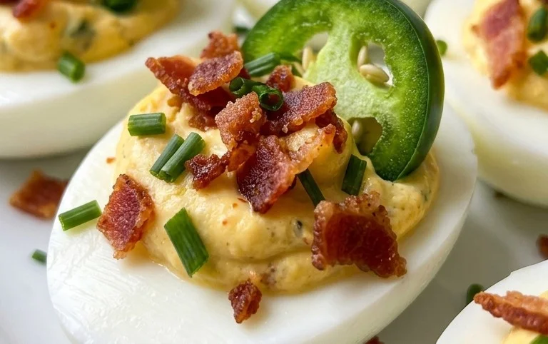 Jalapeno Popper Deviled Eggs
