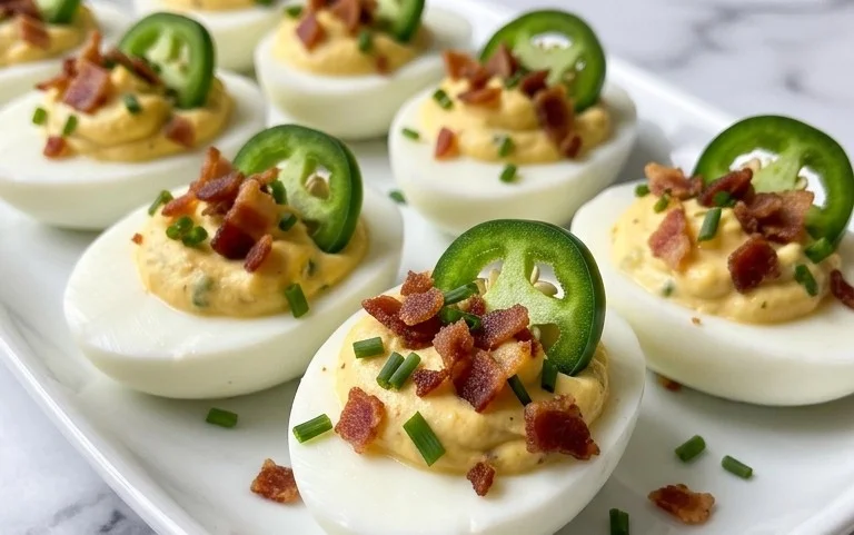 Jalapeno Popper Deviled Eggs