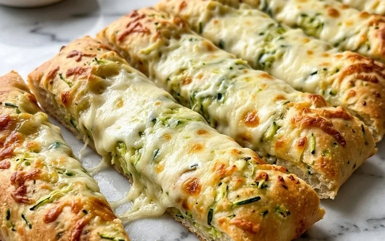 Cheesy Zucchini Breadsticks